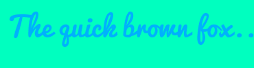 Image with Font Color 00B1FC and Background Color 00FFBF